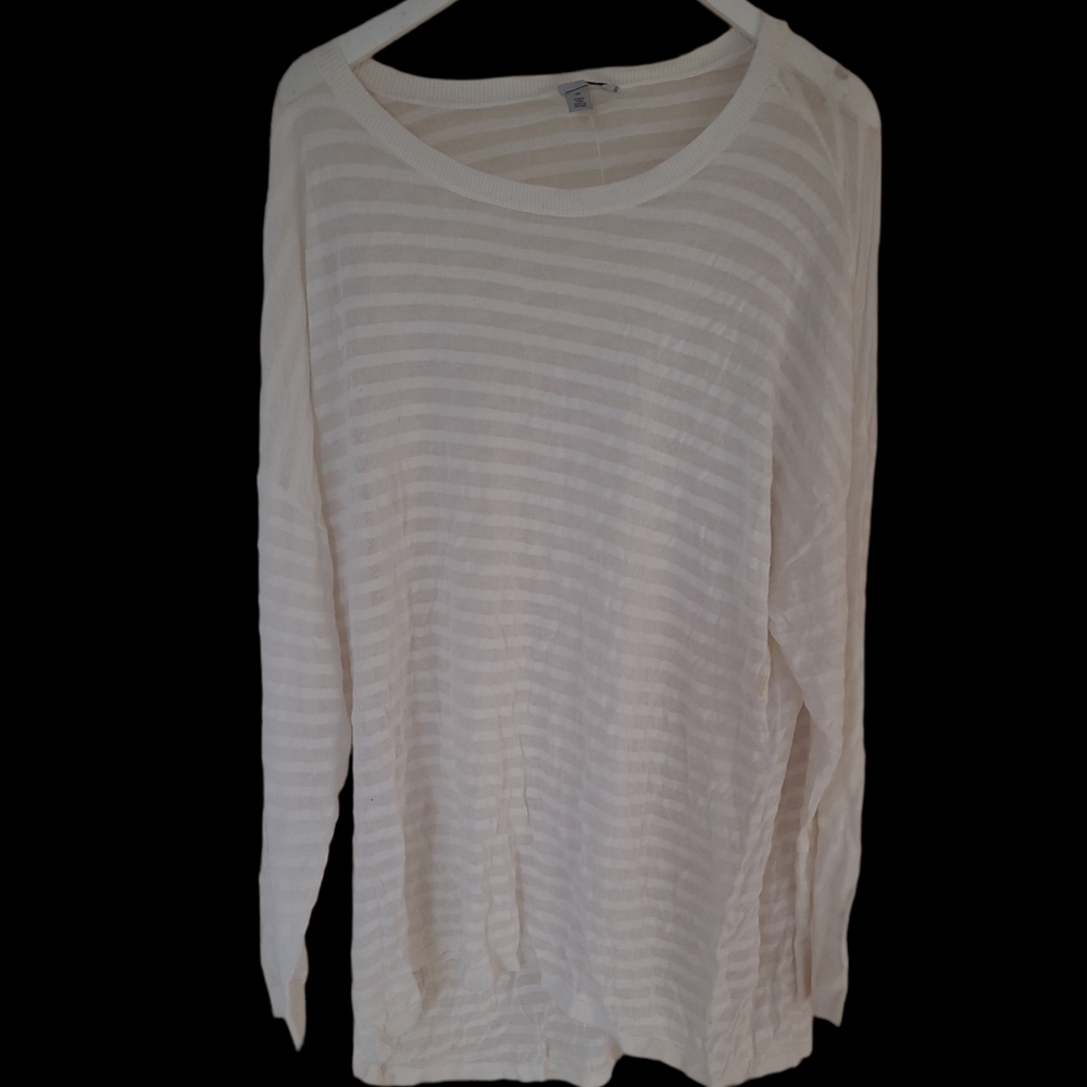 HALOGEN white long sleeve shirt size 3x
